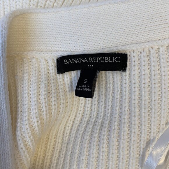 Banana Republic  - White Knit Cardigan - Picture 6 of 6